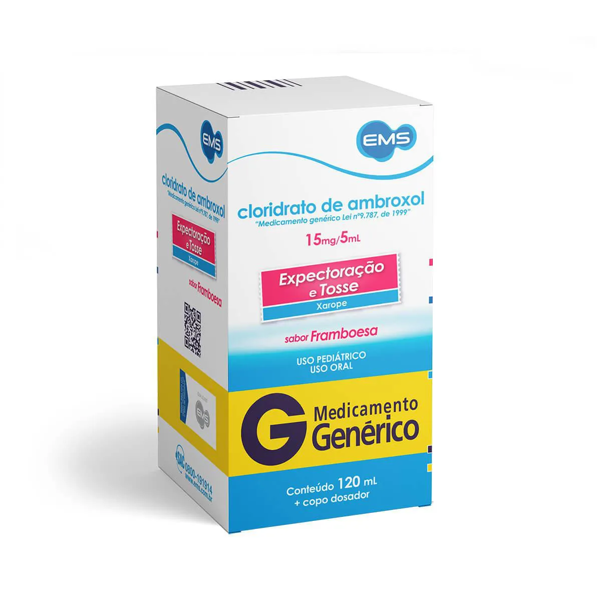 Clor de Ambroxol 15 mg 120 ml - Genérico