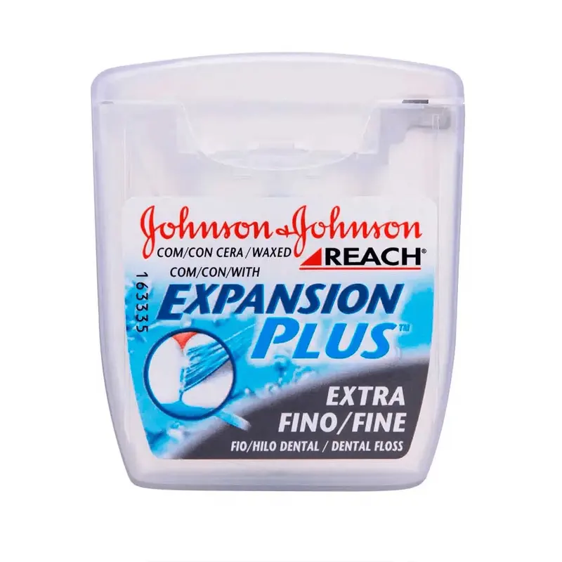 Fio Dental Reach Extra Fino Expansion Plus Sabor Menta 50 metros