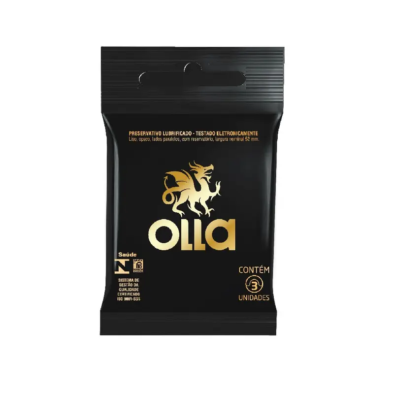 Preservativo Olla Lubrificado 3 Unidades