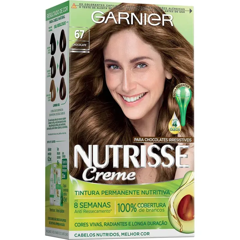 Coloração Nutrisse creme 67 Chocolate Paloma