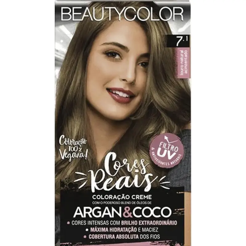 Tintura Beauty Color 7.1 Louro Acinzentado