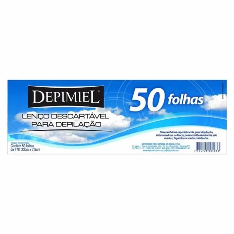 Lenco de Depilação 50 unidades Depimiel