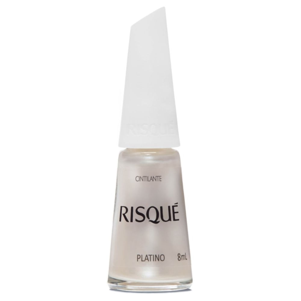Esmalte Risqué Cintilante Platino 8ml