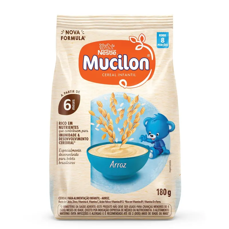 Cereal Infantil Mucilon Arroz +6 meses 180g