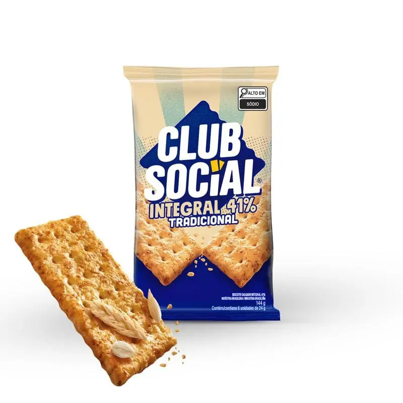 Biscoito Club Social Integral Trad 144g