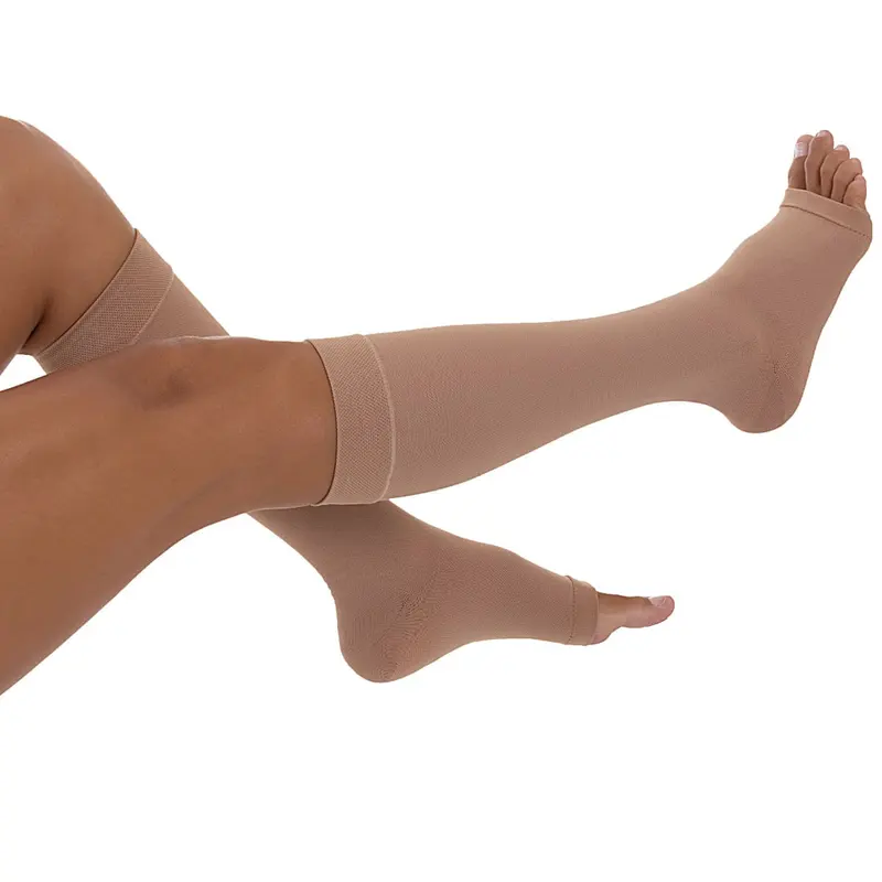 Meia 3/4 Comfortline Cotton Venosan - 30-40mmHg - Bege - Curta - Tamanho XG