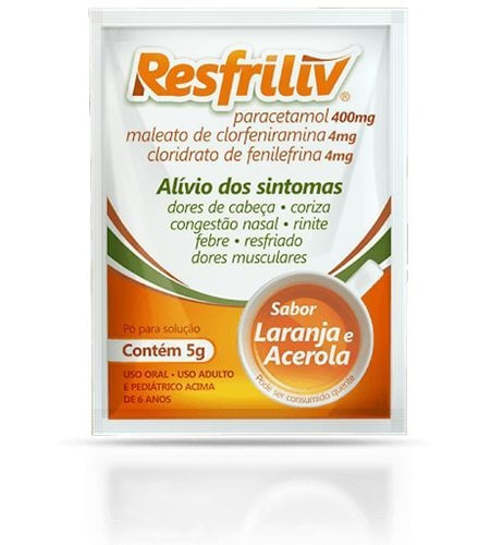 Resfriliv 1 envelope 5 g Laranja/Acer