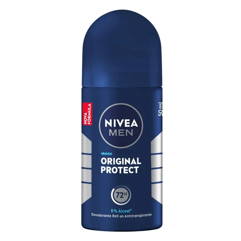 Desodorante Antitranspirante Nivea Men Original Protect 48h Roll-On 50ml
