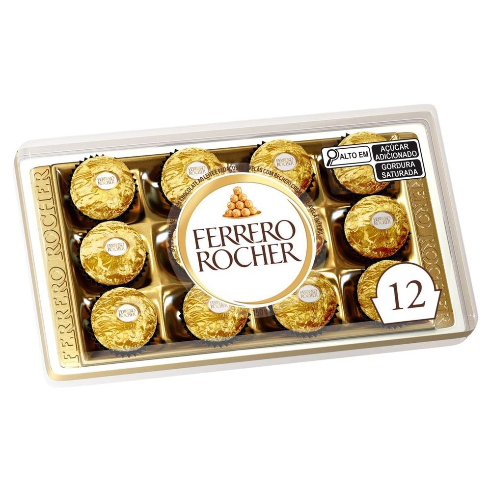 Bombom Ferrero Rocher 12 unidades