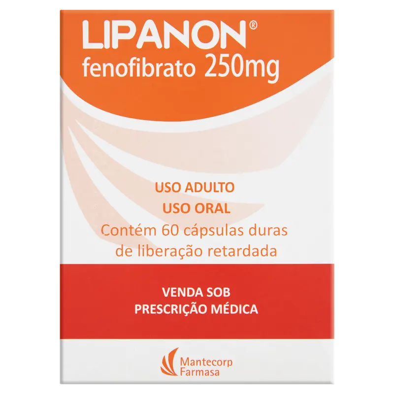 Lipanon Retard 250mg 60 Cápsulas Duras de Liberação Retardada