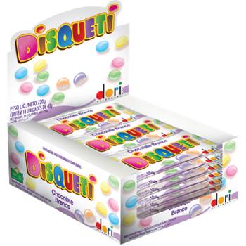 Choc Disqueti Dori 40 g Branco