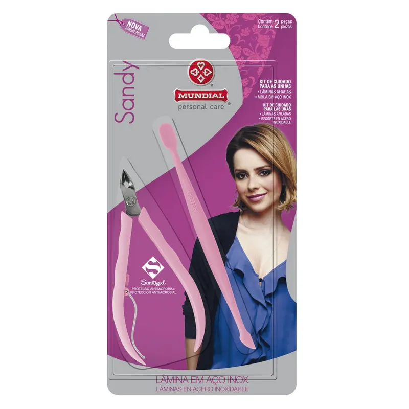 Kit Mundial Sandy Alicate Cuticula + Esp R.756.s