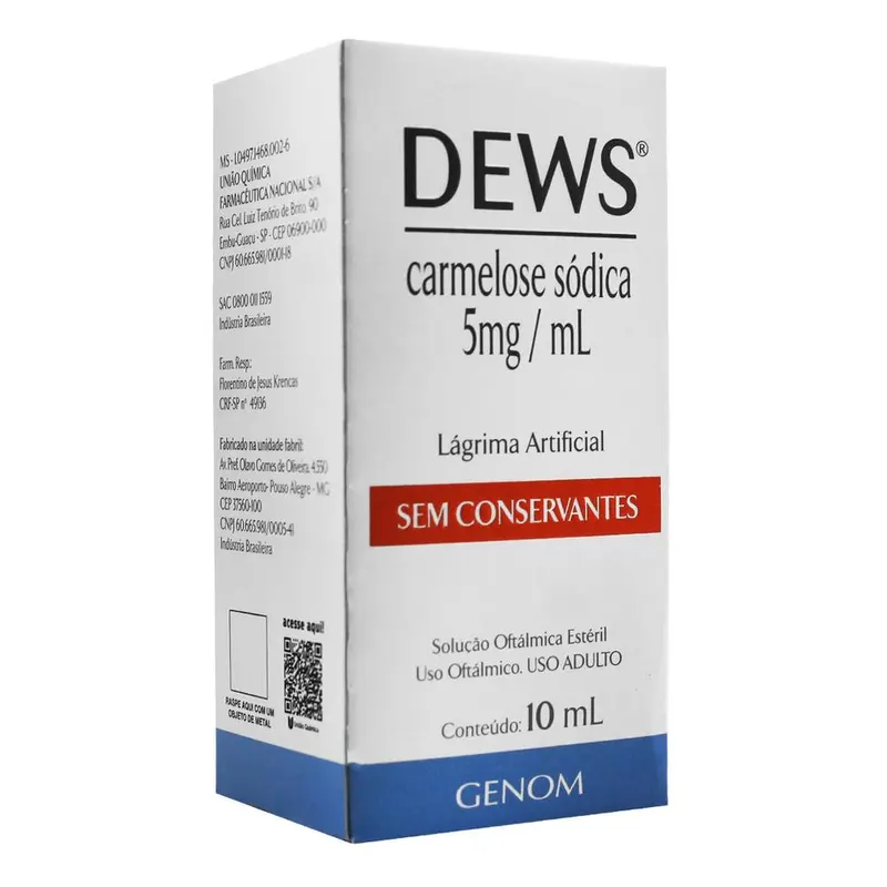 Dews 5mg/ml Solução Oftálmica 10ml