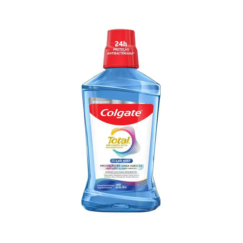 Enxaguante Bucal Colgate Total 12 Zero Álcool Sabor Clean Mint 500ml