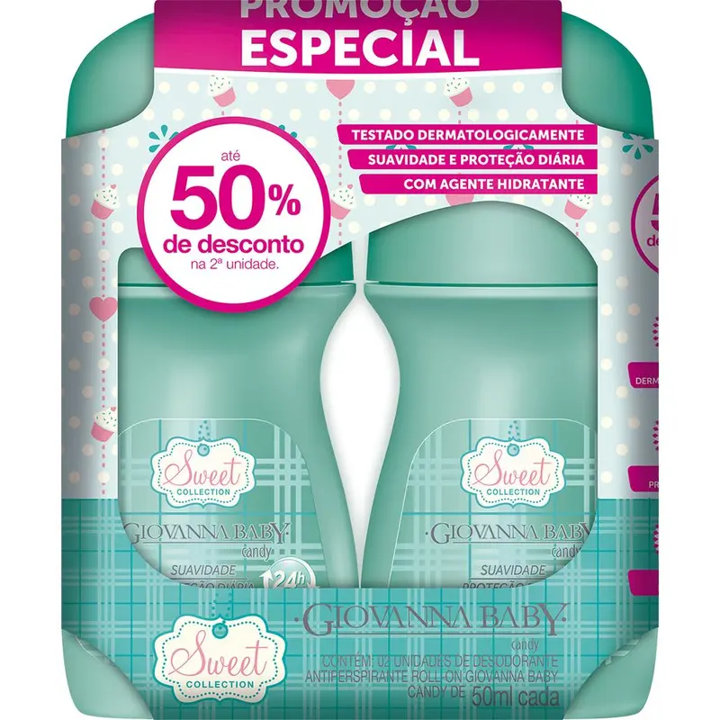 Kit Des Giovanna Baby 2 unidades 50 ml Rol Candy