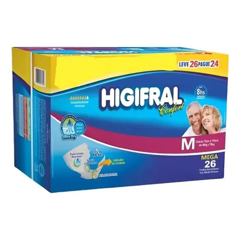Fralda Higifral Confort Mega 24 unidades Md