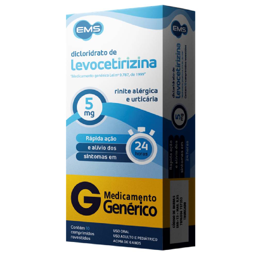 Diclor de Levocetirizin 5 mg 10 comprimidos - Genérico