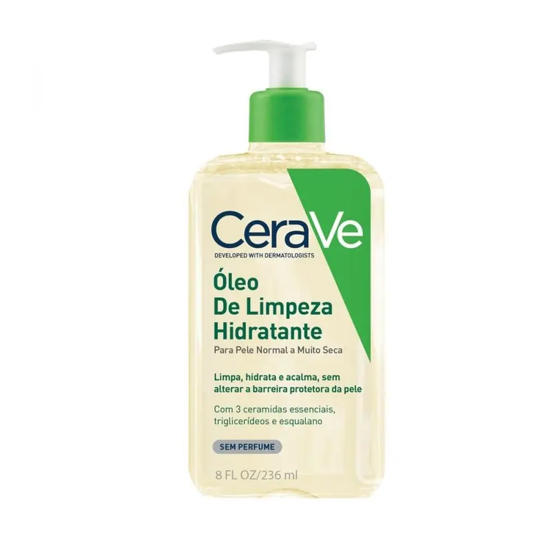 Óleo de Limpeza Hidratante CeraVe para Pele Normal a Muito Seca 236ml