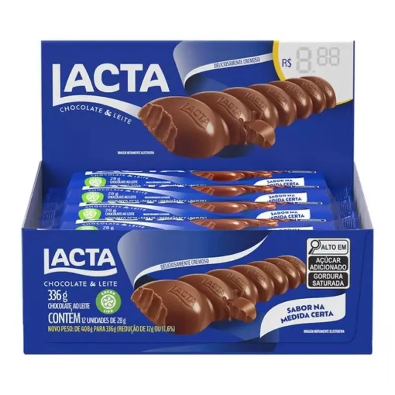 Choc Lacta 28 g Ao Leite
