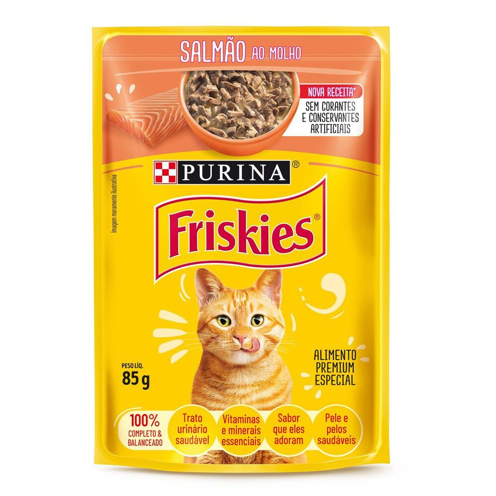 Friskies Salmao Ao Molho sachê 85 g