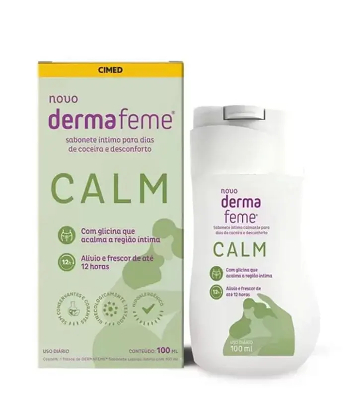 Sabonete Íntimo Dermafeme Calm Calmante 100ml