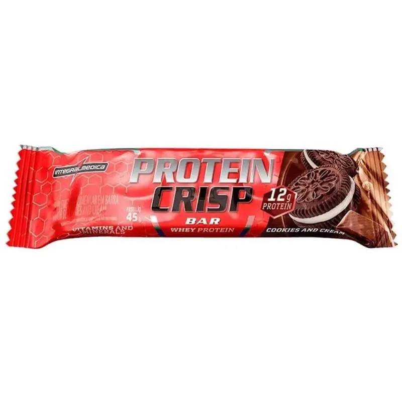 Barra de Proteina Crisp Bar 45 g Cookies e Cream