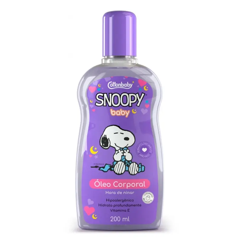Óleo Corporal Snoopy Baby 200 ml Hora de Ninar
