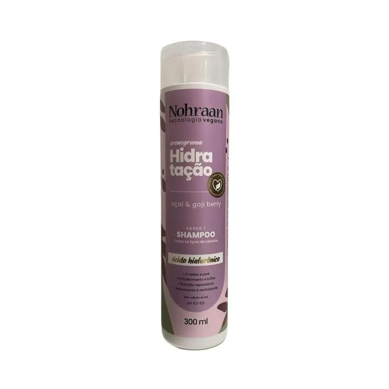 Shampoo Nohraan Vegano 300 ml Hidratação
