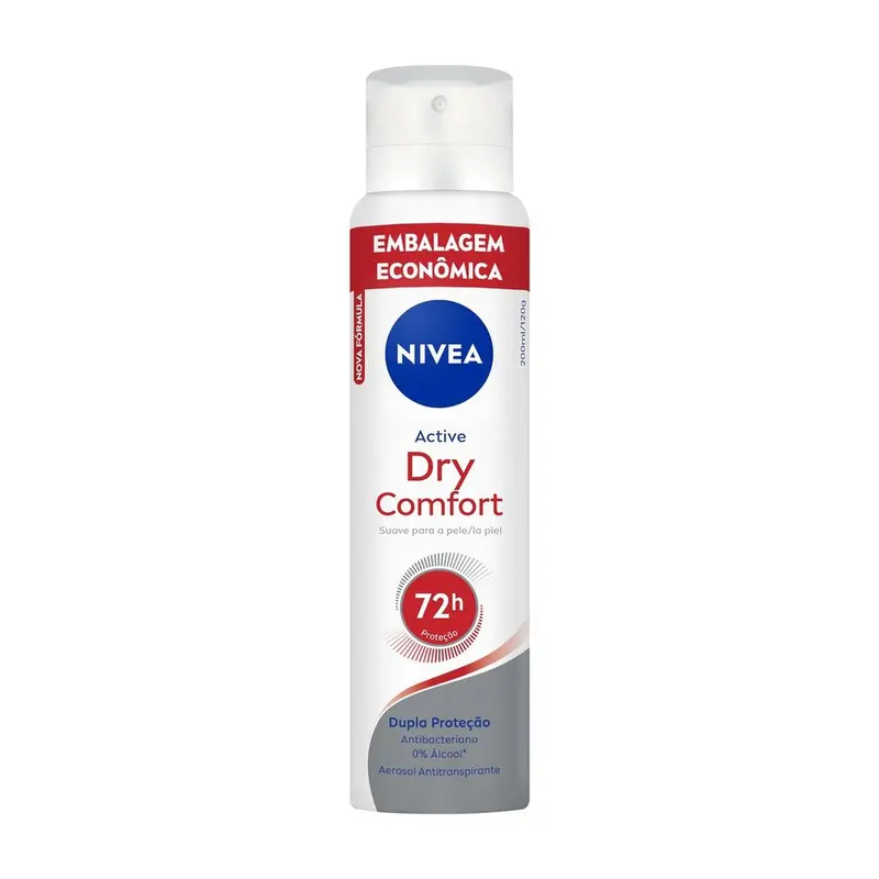 Desodorante Antitranspirante Nivea Dry Comfort 72h Aerossol 200ml
