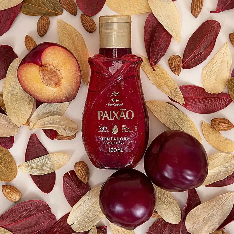 Óleo Corporal Paixão Tentadora Ameixa Rubi 100ml