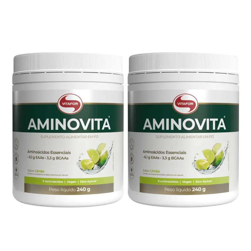 Kit 2x Aminovita 240g Limão Vitafor
