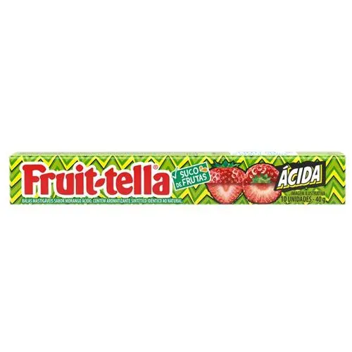 Bala Mastigavel Fruittella 40 g Morango Acida