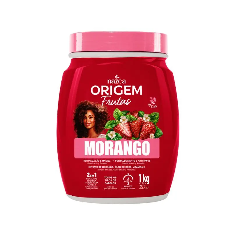 Creme tratamento Origem 1 kg 2x1 Morango