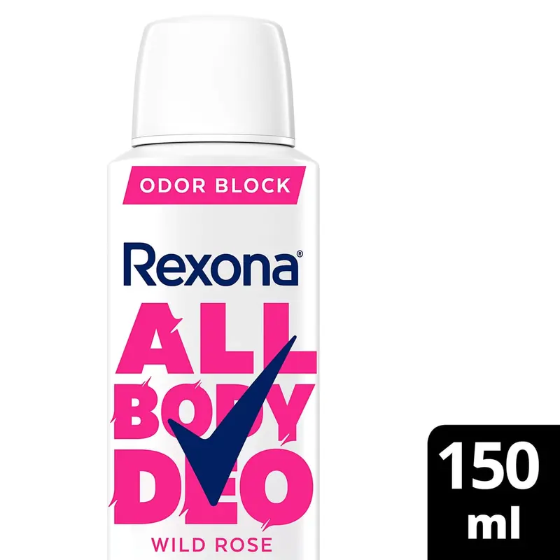 Desodorante Corporal Rexona All Body Deo Wild Rose Aerossol 150ml