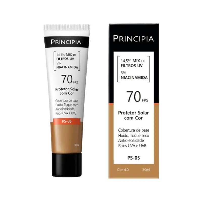 Protetor Solar Facial Principia Ps-05 Cor 4.0 Fps70 30ml