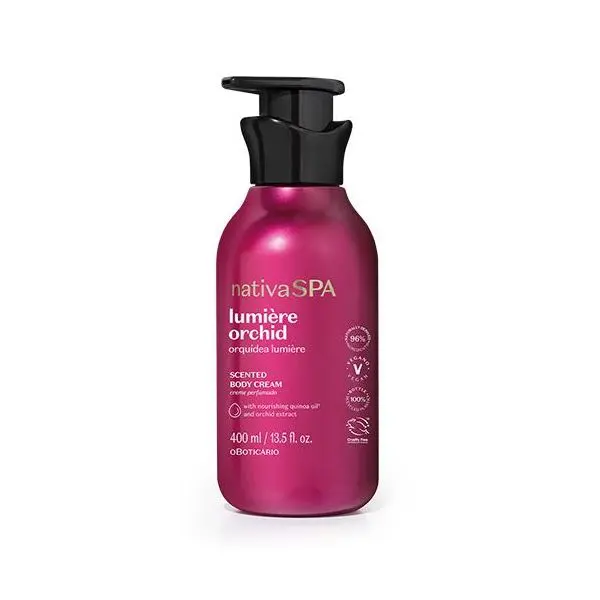 Locao hidratante Orquidea Lumiere Boticário 400 ml