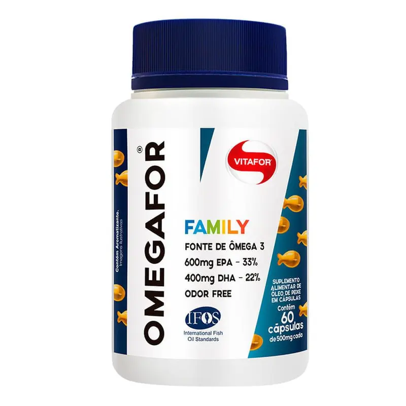 Vitafor Omega Family 500 mg 60 cápsulas Ina1