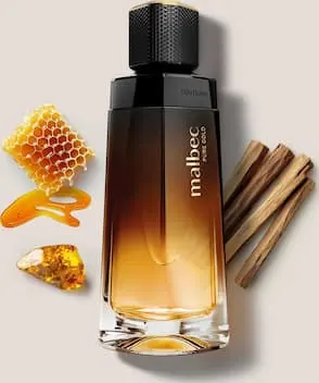 Colonia Malbec Pure Gold Boticário 100 ml